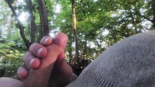 French forest relaxation with muly cock