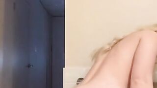 Cute small boob teen GIF compilation