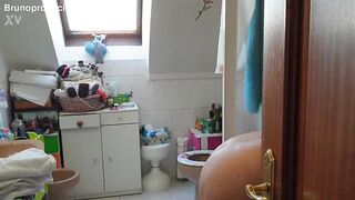 The Husband lets me record his wife while she showers and masturbates for me AND I JERK OFF!!