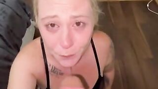 I drink his pee & get my face fucked (ONLYFANS @blondie_dread)