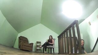 Ballbusting Sex Denial in Leather Pants - Full Video