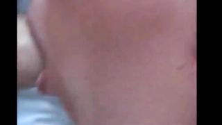 close-up blowjob with cumshot (horny old lady)