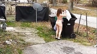 taking out the trash