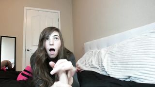 Braces Teen Sucks and Rides Dildo