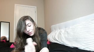 Braces Teen Sucks and Rides Dildo