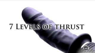 Power Pounder Vibrating and Thrusting Silicone Dildo