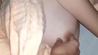 GIRL WITH NICE BOOBS TAKES BIG FACIAL