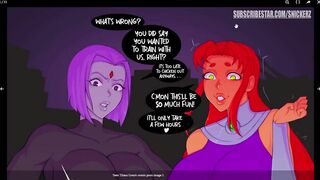 Teen Titan Comic Porn Robin get His Ass Fuck By Futanari Reven