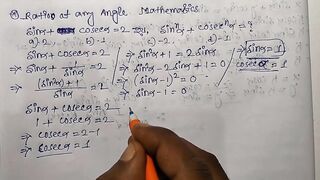 Trigonometrical Ratios of any angle Math Slove By Bikash Educare Episode 18