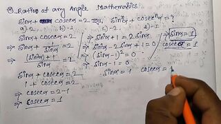 Trigonometrical Ratios of any angle Math Slove By Bikash Educare Episode 18