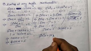 Trigonometrical Ratios of any angle Math Slove By Bikash Educare Episode 18