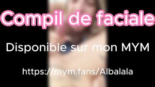 Compil de cumshot éjaculation faciale de qualité, j'adore le partager avec mes copines