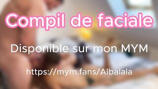 Compil de cumshot éjaculation faciale de qualité, j'adore le partager avec mes copines