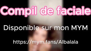 Compil de cumshot éjaculation faciale de qualité, j'adore le partager avec mes copines