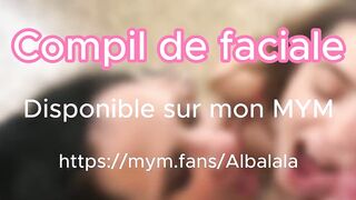 Compil de cumshot éjaculation faciale de qualité, j'adore le partager avec mes copines