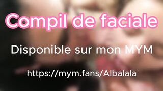 Compil de cumshot éjaculation faciale de qualité, j'adore le partager avec mes copines