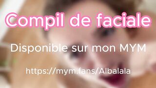 Compil de cumshot éjaculation faciale de qualité, j'adore le partager avec mes copines