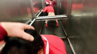 I fucked my neighbor's horny wife in a public elevator