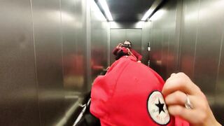 I fucked my neighbor's horny wife in a public elevator