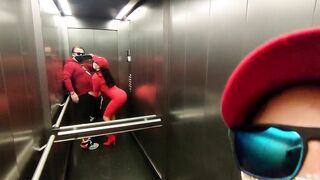 I fucked my neighbor's horny wife in a public elevator