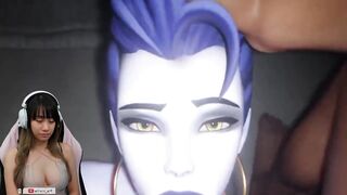 I watched Futa Overwatch Widowmaker absolutely dominate Tracer...