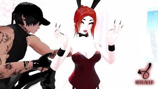 CherryErosXoXo VR Bunny Girl Slutty Funny Clip from Bunny Girl Tease Massage Livestream