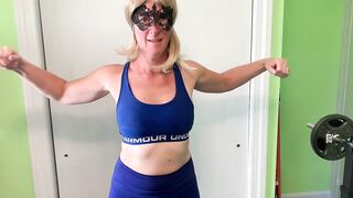 Fit Milf Showing off Biceps, Tits, Chest and Calves... Not your average teacher