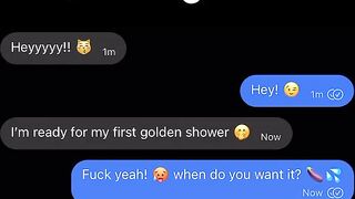 ???? My First GOLDEN SHOWER! ????