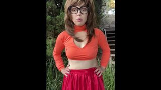 Naughty Milf Velma Scoobydoo in Halloween Costume Get Fucked by a Mystery Dildo