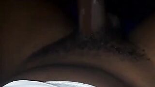 Ebony riding dick with her wet pussy