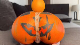 Happy Halloween Pumpkin Ass Painting