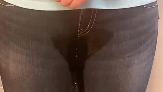 Isla Michaels Wets Jeans (No Sound)