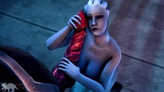 Liara worships Shadow Brokers monster cock for info Mass Effect