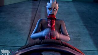 Liara worships Shadow Brokers monster cock for info Mass Effect