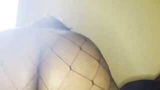 College Ebony Big Ass Bouncin On Dildo