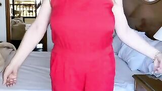 MariaOld milf dance and shake huge natural boobs