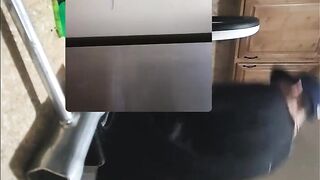 Pocahotass Gets Bent Over Kitchen Oven With Huge Tits And High Heels, White Dude so excite!!!!!!!!!!