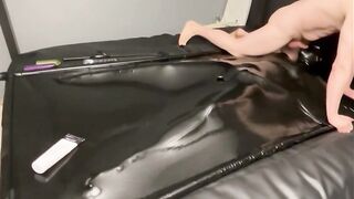 Mouthfucked in Latex Vacuum Bed