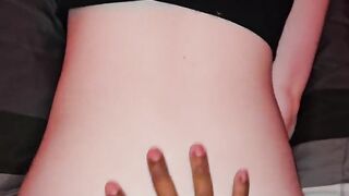 Amateur White Girl Loves Thumb Up Her Ass While Getting Fucked