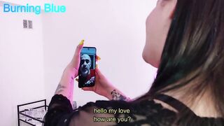 Burning Blue comes to fix my internet and fucks me hard, finishing in my mouth (divine productions