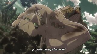 Shingeki No Kyojin Eren vs Reiner ( Primer Encuentro) Sub Español