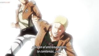 Shingeki No Kyojin Eren vs Reiner ( Primer Encuentro) Sub Español