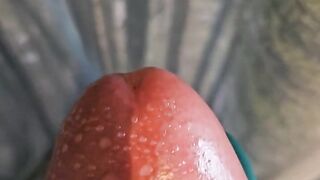 ASMR Lovense Gush closeup moaning and cum in shower