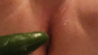 Fiancee gets real jalapeno stuffed in his ass by sexy bbw