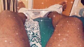 Feet and hairy black dick worship