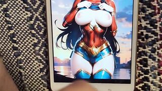 Huge Tits Wonder Woman Cum Tribute