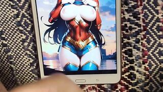 Huge Tits Wonder Woman Cum Tribute