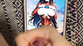 Huge Tits Wonder Woman Cum Tribute