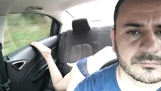 fucking horny college couple on a public uber trip