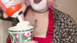 POV: Goth Barista Sucks Your Dick For Spitting In Your Drink